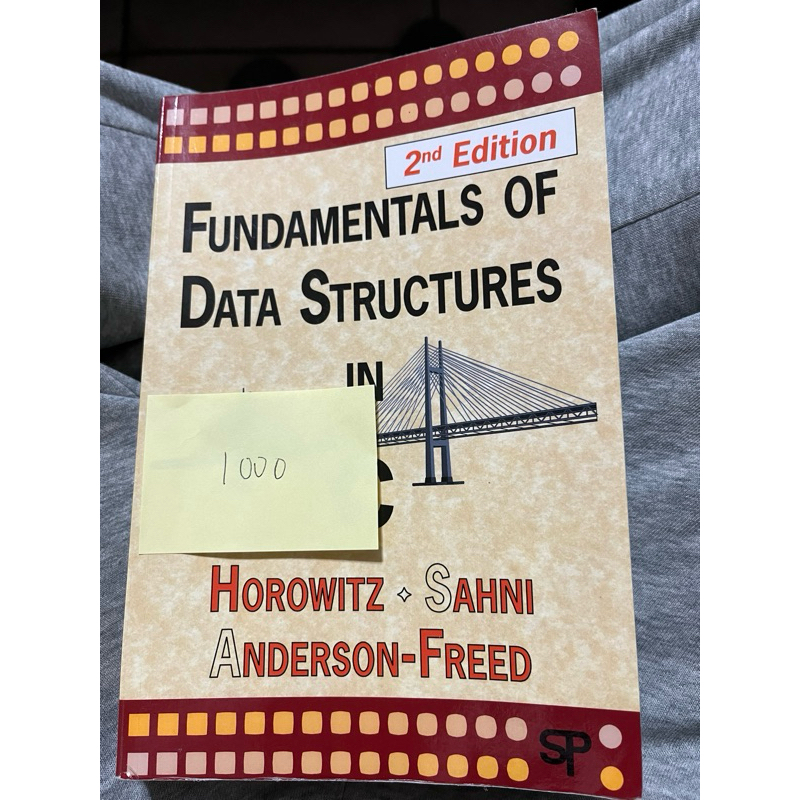 2nd edition Fundamentals of data structures in C