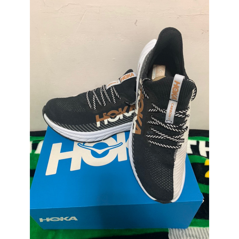 HOKA 男 Carbon X 3 路跑鞋 黑白碳板