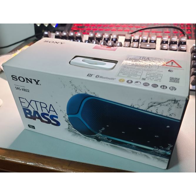 SONY無線藍芽重低音喇叭 EXTRA BASS SRS-XB22 二手