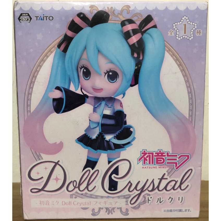 FGS&gt; 正版 日版 TAITO 初音未來 MIKU Q版 Doll Crystal 雙馬尾 美女 公仔