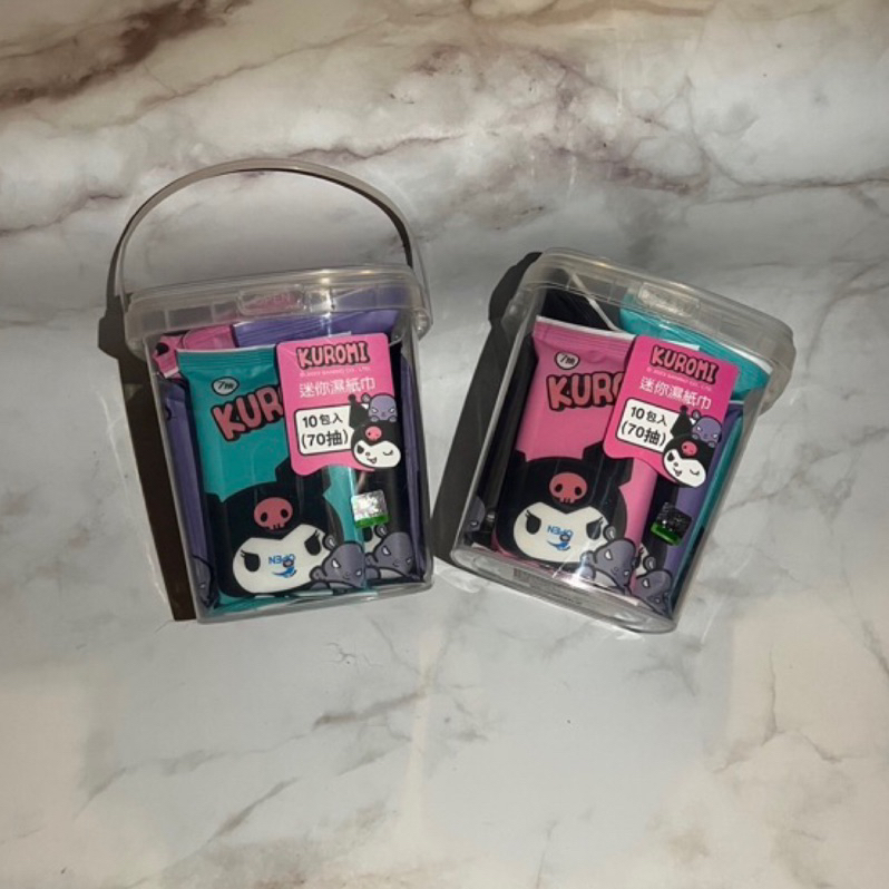 三麗鷗 正版授權 凱蒂貓Hello Kitty/庫洛米 迷你濕紙巾 隨身包 (一盒10入)