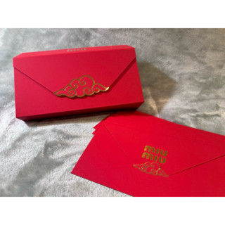 miu miu 可愛燙金祥雲 信封袋