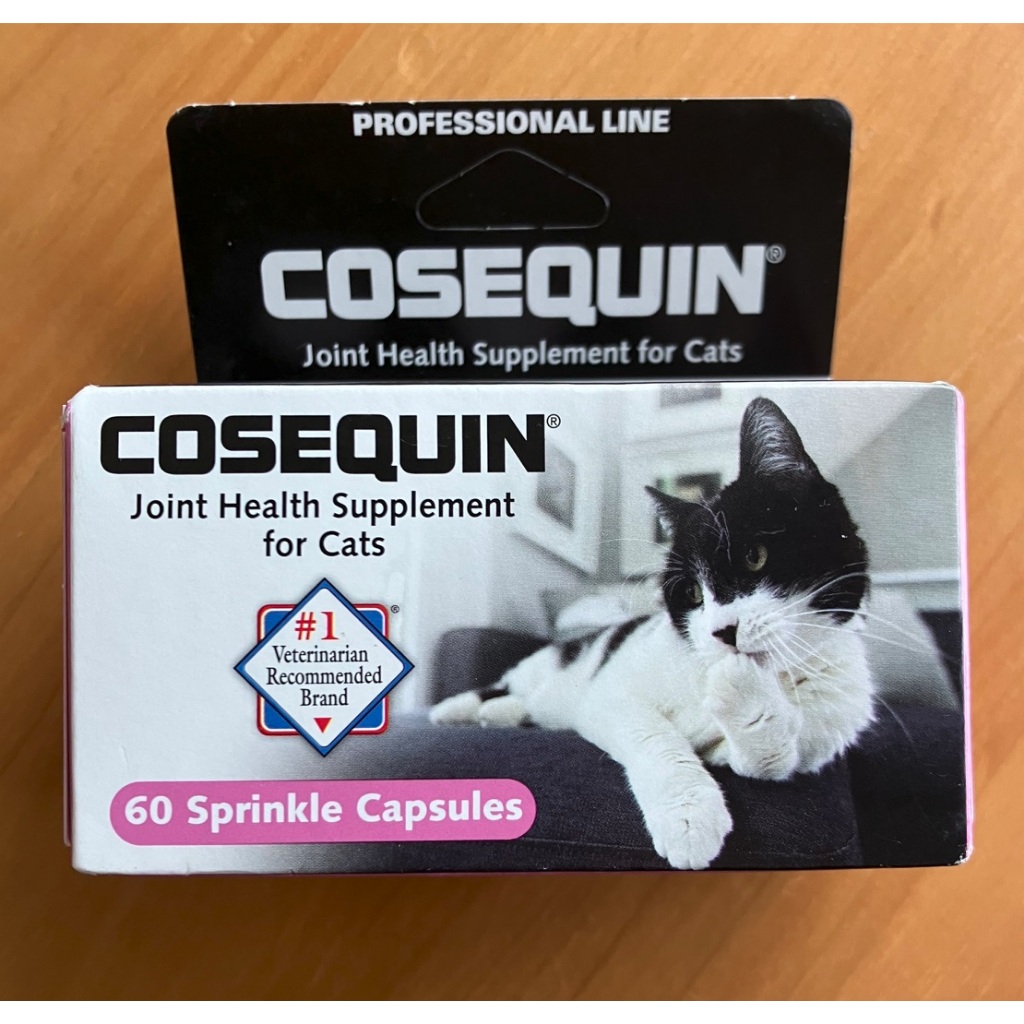 【貓用COSEQUIN - 加強版/60顆】貓用關節保養品 含葡萄糖胺/軟骨素/印度乳香