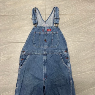 <Vintage古著>Dickies 吊帶褲 單寧 34腰