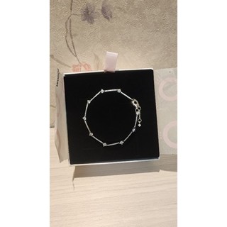 Pandora 璀璨密鑲裝飾手鏈16cm （銀）近全新 僅試戴