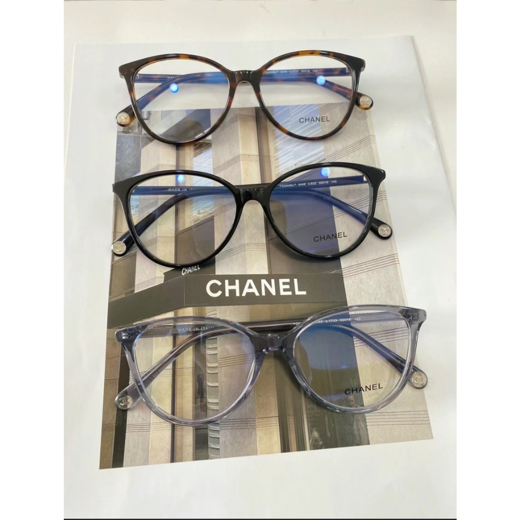 【現貨】麗睛眼鏡 Chanel【可刷卡分期】香奈兒 CH3446 琥珀色 光學眼鏡 太陽眼鏡 精品眼鏡 小香眼鏡 熱賣款