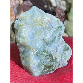 臺灣臺東成功原礦透光翡翠綠海草玉