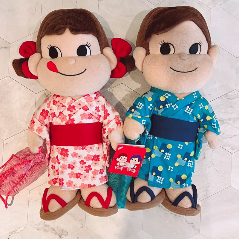 日本peko 34cm不二家牛奶妹2006年珍藏娃娃組