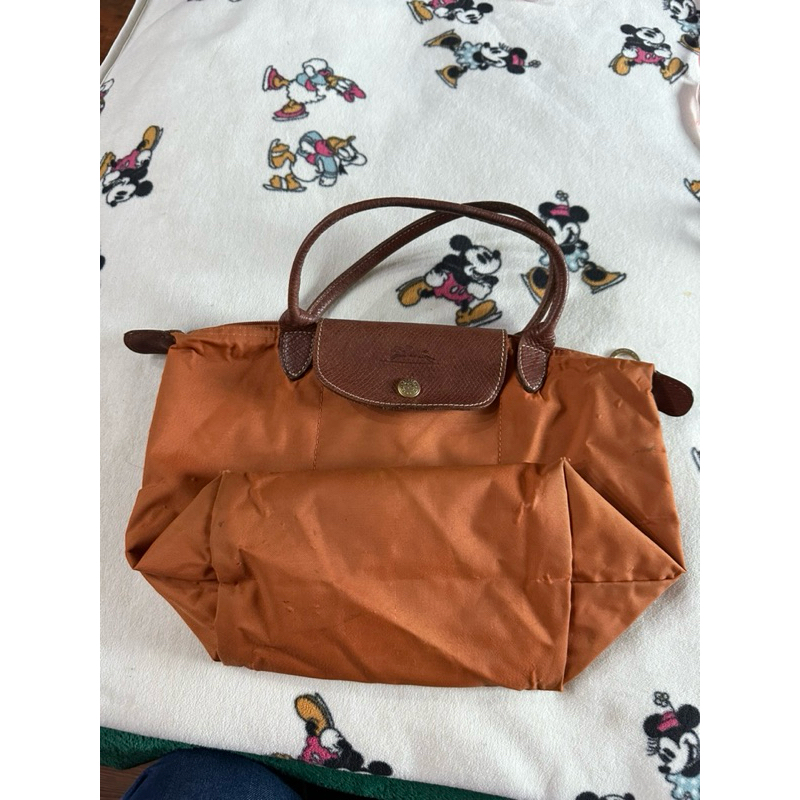 法國🇫🇷製Longchamp橘色小購物袋