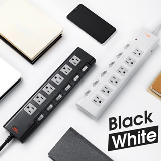 群加 Powersync 防雷擊6開6插磁鐵延長線耐燃尿素材質/臺灣製造