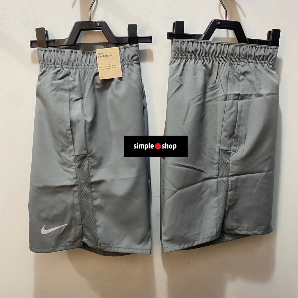 【Simple Shop】NIKE DRY-FIT 運動短褲 反光 訓練 9吋 跑步短褲 灰色 DV9345-084