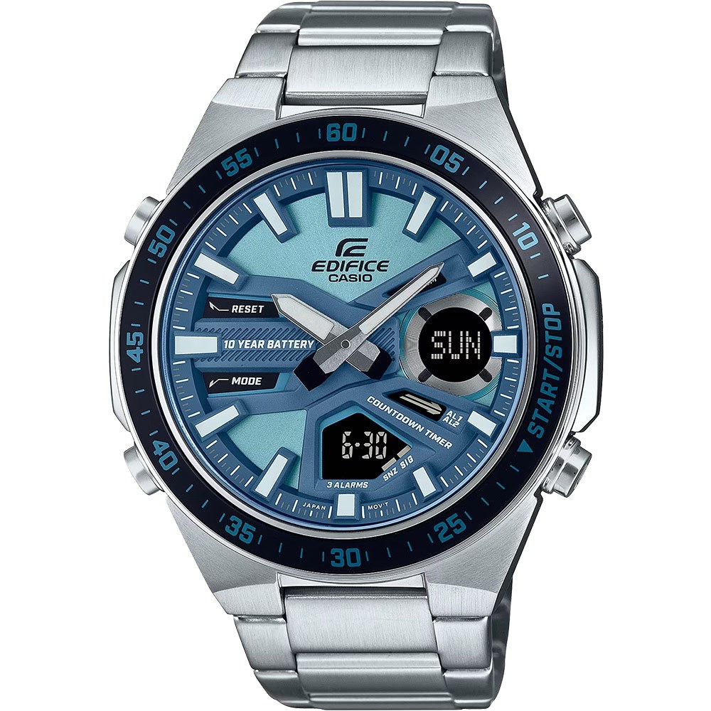CASIO 卡西歐 EDIFICE 10年電力計時手錶 EFV-C110D-2B