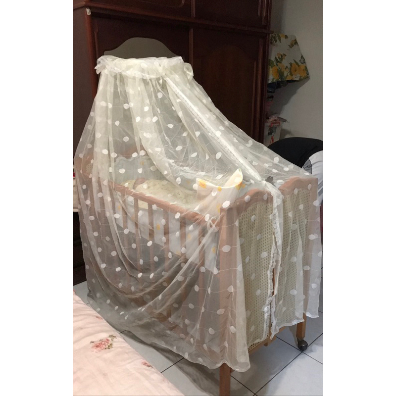 嬰兒床的蚊帳 嬰兒床 二手