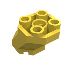 樂高 lego 6032 Brick Special Octagonal 2 x 3 x 1 黃色 二手