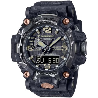 ∣聊聊可議∣CASIO 卡西歐 G-SHOCK 鍛造碳 裂縫紋路太陽能雙顯多功能手錶 GWG-2000CR-1A