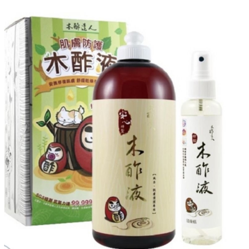 木酢達人 木酢液原液500g+噴霧空瓶（盒裝）