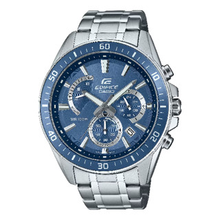 CASIO 卡西歐 EFR-552D-2AV EDIFICE經典錶款計時潮流腕錶 灰藍 47mm