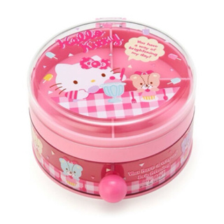 日本正品Sanrio Hello kitty雙子星圓形抽屜收納盒