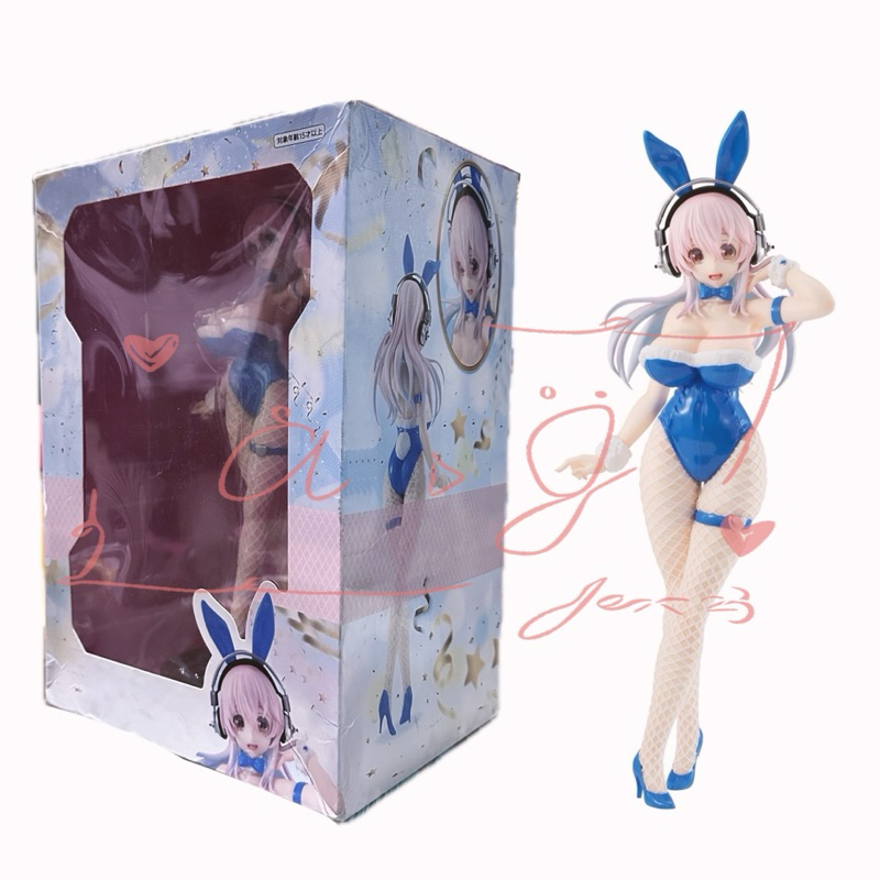 ♚新品現貨♚SUPER SONICO 超級索尼子 超音速子 站姿 可脫 高30公分 兔女郎 藍色 巨無霸公仔 性感 巨乳