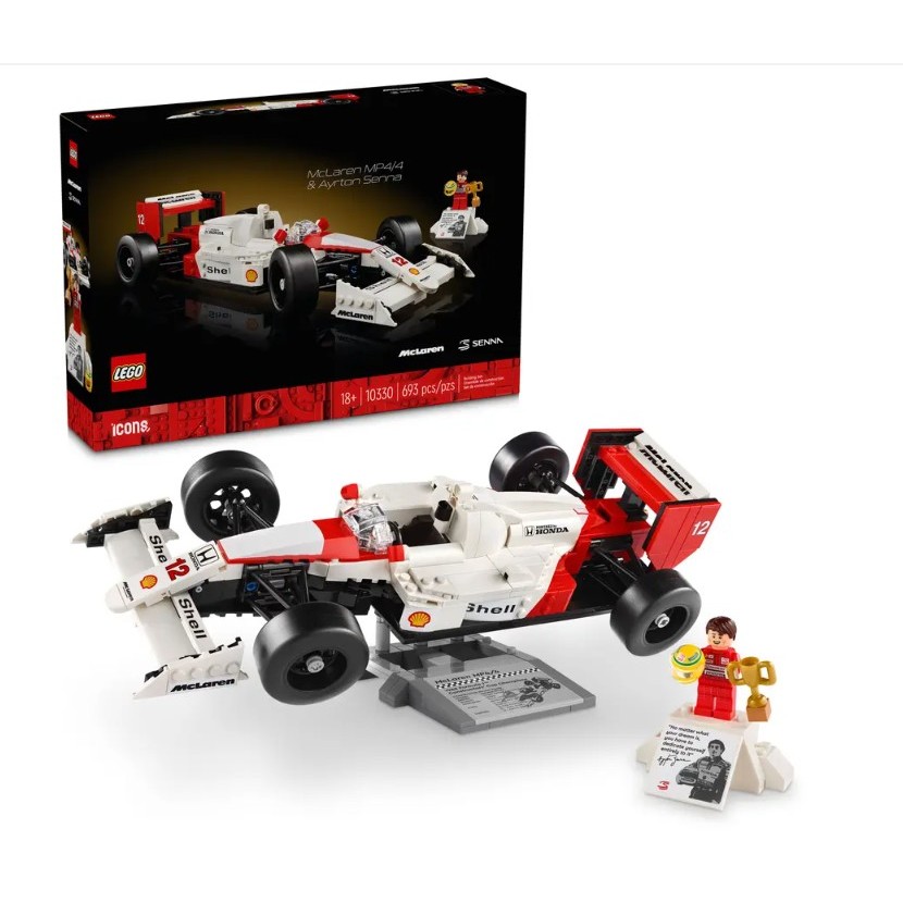LEGO 10330 麥拉倫 MP4/4 F1賽車 和艾爾頓塞納 樂高公司貨 永和小人國玩具店301a