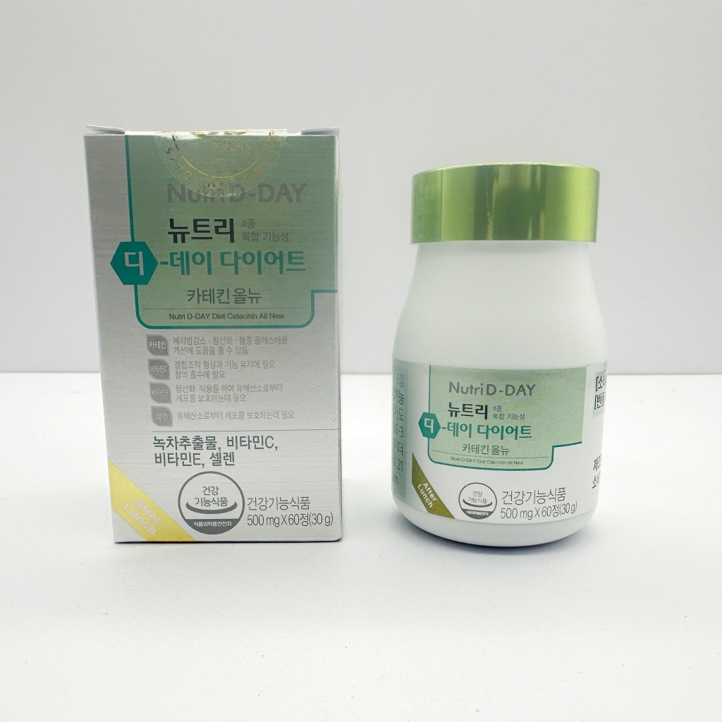 [韓國肯妮] 韓國 Nutri D-DAY 日間綠茶酵素 60錠/瓶