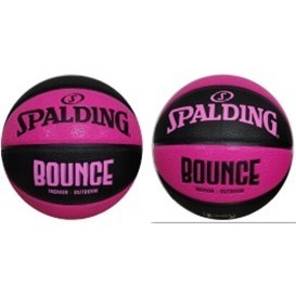 現貨 (羽球世家) SPALDING 斯伯丁 BOUNCE 限量黑粉 7號籃球 SPB91006 手感極佳 超值籃球