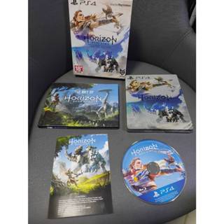 絕版稀有 PS4實體遊戲光碟 地平線 期待黎明 中文 限定版 Horizon:Zero Dawn鐵盒 美術集