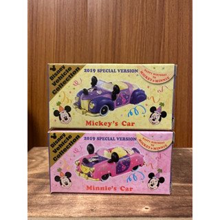 小藍代購 日本 迪士尼樂園帶回 tomica 多美小汽車 2019 生日 米奇 米妮 模型車 合金車