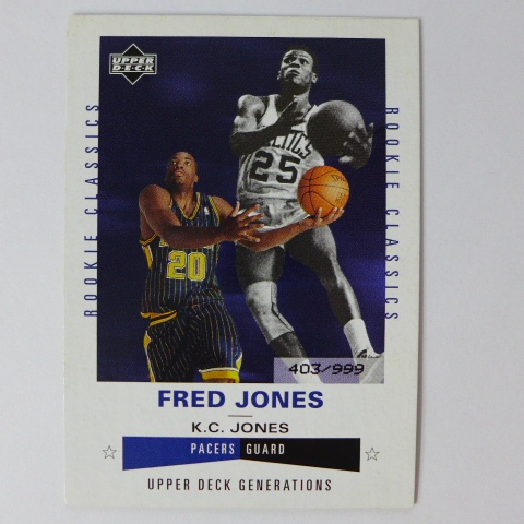 ~Fred Jones/K.C. Jones~2002年UD RC.限量999張.NBA新人卡