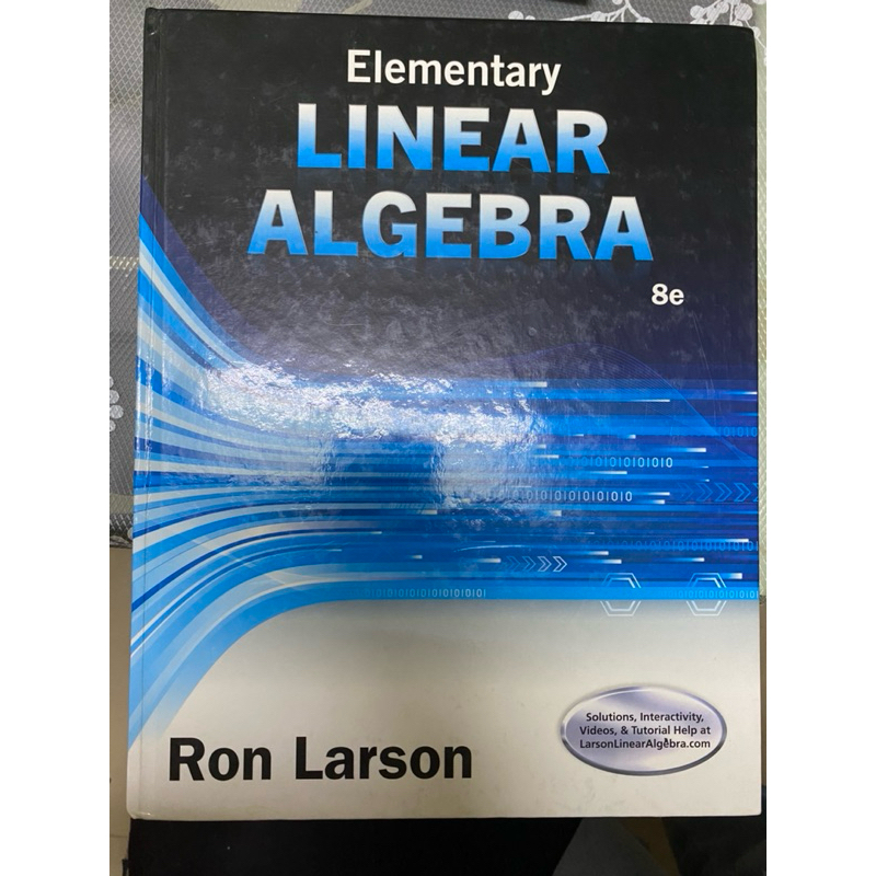 【正版二手（七成新）】Elementary Linear Algebra 8e, Ron Larson