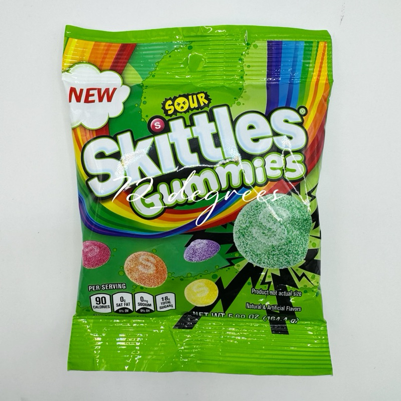 ✈️72_degrees 美國 Skittles Sour Skittles Gummies 彩虹糖   酸酸軟糖