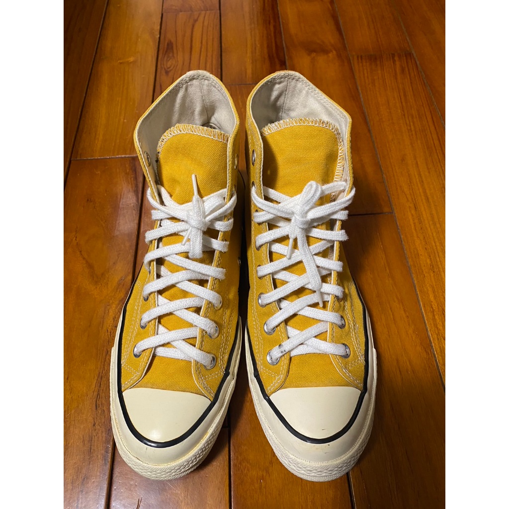 Converse 長筒帆布鞋 / ｕｋ９（27.5cm) / 黃色 / 近全新 / 正品