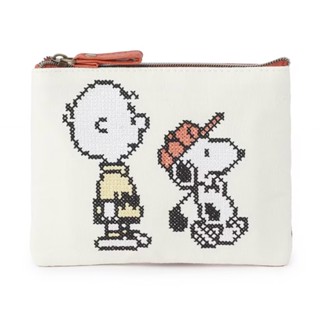 Kamio Snoopy 史努比 面紙收納包 零錢包 高爾夫 十字繡 KM14001