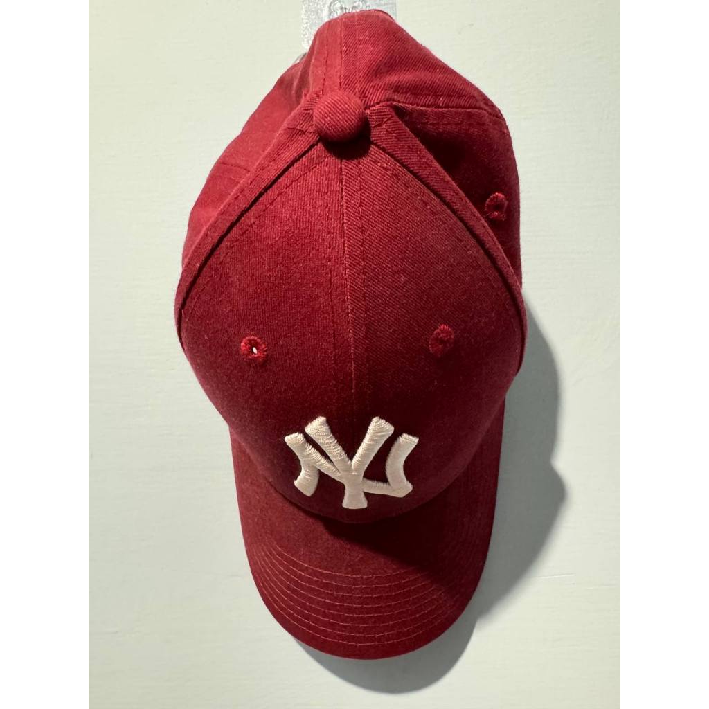 MLB NY 紐約洋基 老帽 酒紅色
