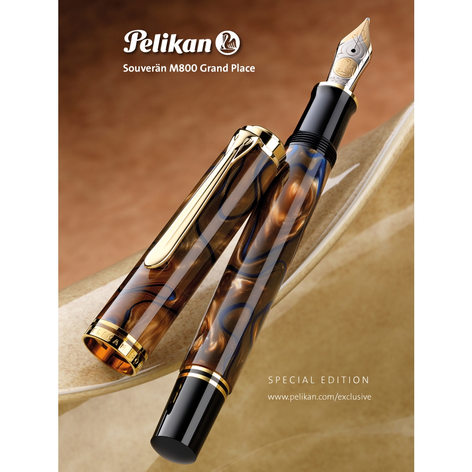 【古今鋼筆】德國 PELIKAN 百利金 M800 城市系列 Grand Place 大廣場18K 特別限量 鋼筆