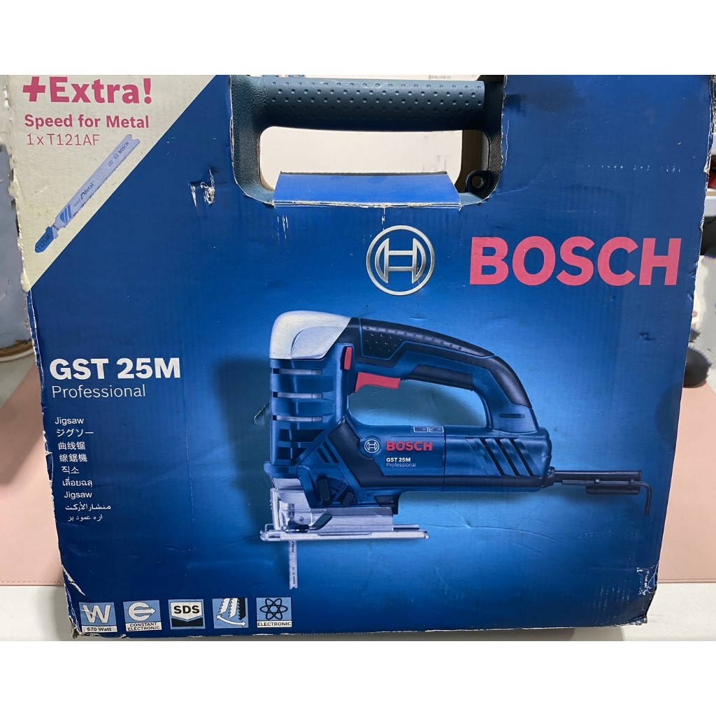 出清品 久好用五金 BOSCH 博世 插電線鋸機 GST25M (01389201) 電動線鋸機 無使用9.5成新!