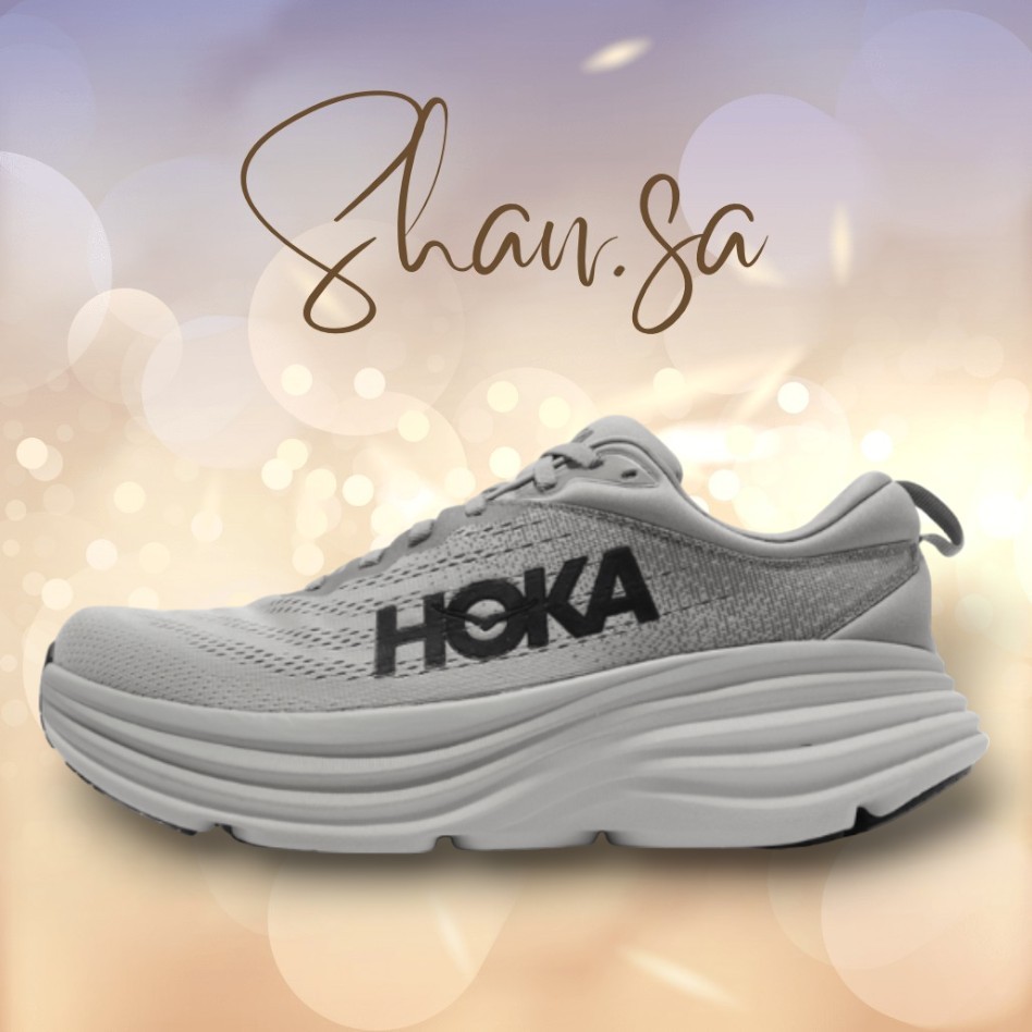 Hoka One One Bondi 8 灰黑 柔軟 透氣 緩震 運動 增高 厚底 慢跑鞋 男鞋 1127955SHMS