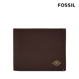 【FOSSIL 官方旗艦館】Bronson 真皮證件格皮夾-義式咖啡色 ML4561206 (禮盒組附鐵盒)