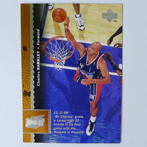 ~Charles Barkley/巴克利/名人堂/惡漢~1997年UD.NBA籃球卡