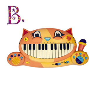 二手✨美國 B.TOYS 大嘴貓鋼琴 貓咪鋼琴 (附麥克風) 電子琴 兒童鋼琴 感統玩具