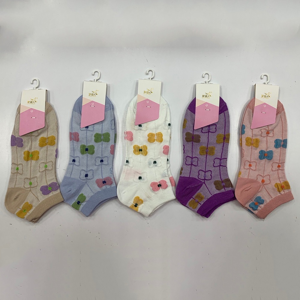 【Wonderland】清新花朵日系棉質短襪