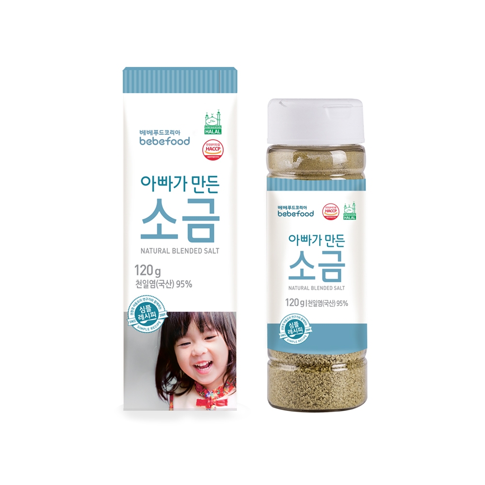 【韓國 BEBEFOOD】寶寶福德 嬰幼兒 天然低鈉海鹽 副食品調味