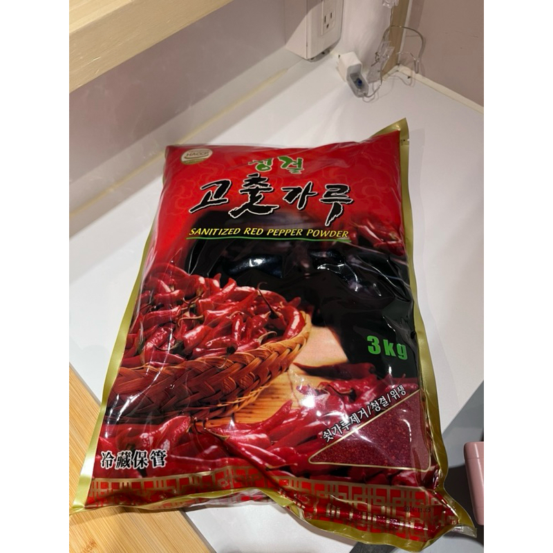 ［韓國辣椒粉-3kg］韓國餐廳結束營業-食材拋售