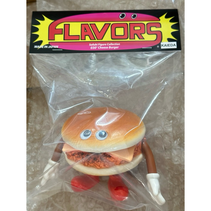 KAIEDA FLAVORS 復刻版 起司漢堡 軟膠 動動眼 漢堡怪獸