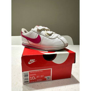 【Nike】 CORTEZ BASIC SL 阿甘鞋 童鞋 小童 大童 白桃紅色 尺寸6C 10C