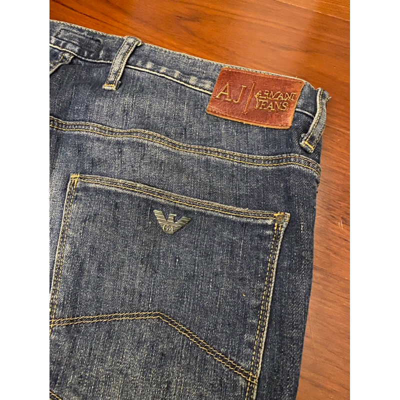 ARMANI JEANS 男裝 直筒牛仔褲 刷白 size 33