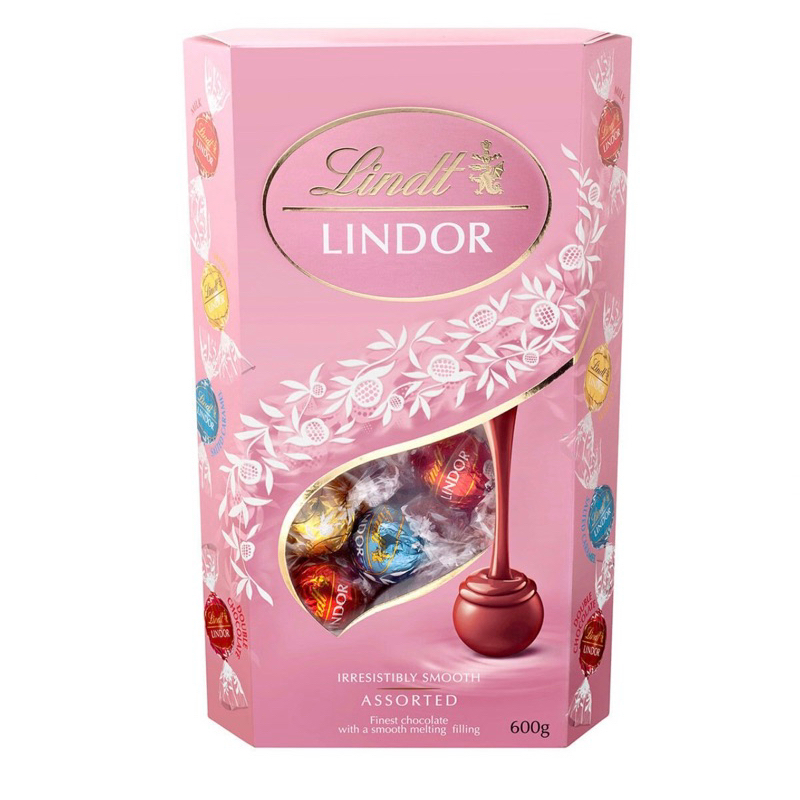 Costco 好市多 Lindt Lindor 綜合巧克力粉紅限 定版 600公克