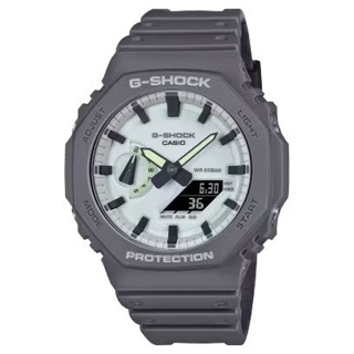 【柏儷鐘錶】CASIO G-Shock 八角手錶 農家橡樹 灰色夜光款 GA-2100HD-8A