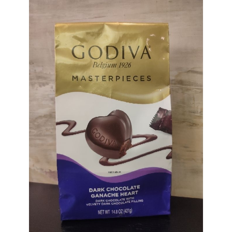 現貨在台~美國好市多購回 新包裝 Godiva 黑 心型巧克力 421g