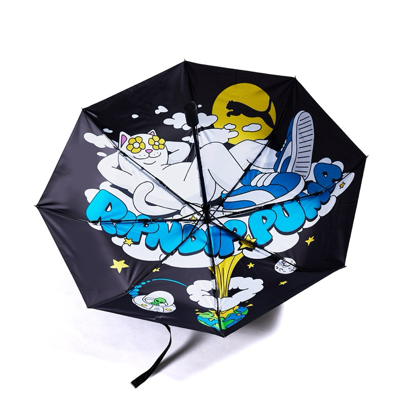 RIPNDIP PUMA 限定 聯名 系列 中指貓 輕便 自動傘 晴雨兩用 雨傘 陽傘 摺疊